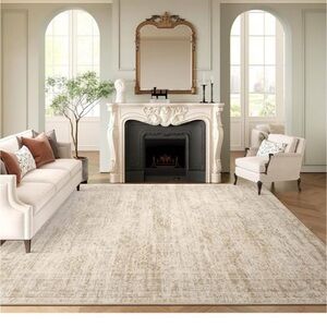 Elegant Cream Area Rug